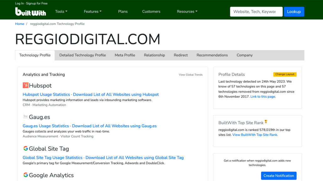 Como descobrir o tema wordpress de um site usando o Built With